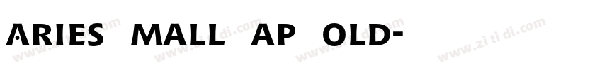 Aries Small Cap Bold字体转换
